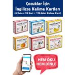 Limasollu Naci Öğretim Yayınları İngilizce Kelime Kartları Seti 156 Kart, 6 Poster, Çocuklar Için Alfabe Araçlar Meyveler Banyo