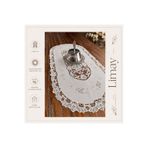 LİMAY Dantel İşlemesi Görünümlü Runner - 1. Sınıf Pvc - Masa Örtüsü (45cmx83cm)