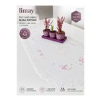 LİMAY Dantel İşlemesi Görünümlü Runner - Pvc - Masa Örtüsü (45cmx83cm)