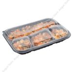 Limera LPP-865 100 Adet Siyah 4 Bölmeli Kebap Kap ve Kapak