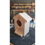 limewood Ahşap Kuş evi Boyanabilir / Dekoratif Ahşap Kuş Yuvası / Balkon Bahçe ve Ağaç için Kuş Yuvası