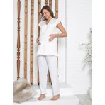 Limissi Kadın Hamile Pijama Takımı S-XXL Ekru