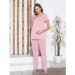 Limissi Kadın Hamile Pijama Takımı S-XXL Gül Kurusu