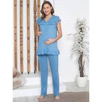 Limissi Kadın Hamile Pijama Takımı S-XXL İndigo