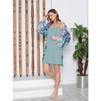 Limissi Kimono Sabahlık Gecelik Tkm. Pijama Takımı - Yeşil