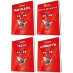 Limit 11. Sınıf Matematik + Edebiyat + Tarih + Coğrafya Soru Bankası Seti 4 Kitap 2023