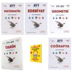 Limit AYT Matematik Edebiyat Geometri Tarih ve Coğrafya Soru Bankası 5li Set + Planlama Defteri