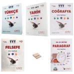 Limit TYT Türkçe Tarih Coğrafya Felsefe ve Paragraf Soru Bankası 5li Set + Telefon Standı