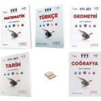 Limit Yayınları Limit Tyt Matematik Türkçe Geometri Tarih ve Coğrafya Soru Bankası 5li Set + Telefon Standı