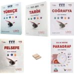 Limit Yayınları Limit Tyt Türkçe Tarih Coğrafya Felsefe ve Paragraf Soru Bankası 5li Set + Telefon Standı