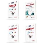Limit Yayınları Tyt Türkçe + Paragraf + Dil Bilgisi + Ayt Edebiyat Soru Bankası Seti 4 Kitap 2024