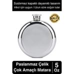 Limited Edition 5 Oz Paslanmaz Çelik Sızdırmaz Sıvı İçecek Kamp Cep Su Matarası Dayanıklı