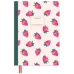 Limited Edition A5 Ciltli Not Defteri - Painterly Strawberries - Çok Renkli