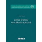Limited Ortaklıkta Oy Hakkından Yoksunluk - F. Pelin Tokcan