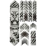 Limitless Design Ayı Temalı Bisiklet Kadro Koruma Sticker Seti 22x30 cm – Siyah Beyaz MTB Çıkartma