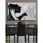 Limitless Design Siyah Beyaz Sevgililer Hd Baskı Kanvas Tablo - Salon Oturma Yatak Odası Mutfak Için Duvar Dekoru - 80 x 120 - Renkli
