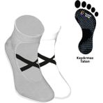 Limmon Store 2'li Gri Beyaz Yoga Pilates Çorap Set - Renkli - 36 - 40