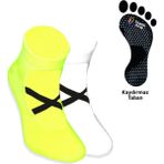 Limmon Store 2'li Yeşil Beyaz Yoga Pilates Çorap Set - Renkli - 36 - 40