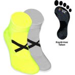 Limmon Store 2'li Yeşil Gri Yoga Pilates Çorap Set - Renkli - 36 - 40
