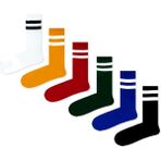 Limmon Store 6'lı Rengarenk Uzun Konç Atletik Çorap Set - Renkli - 36 - 44