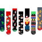 Limmon Store 7'li Noel Baba Renkli Çorap Set - 36 - 44