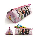 Limmy Blackpink Kalem Kutusu Black Pink Üçgen Kalemkutu Jumbo Vegan Deri Kalemlik