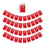 Limmy Büyük Ipli Türk Bayrağı Kağıt İpli Bayrak - 1 Adet