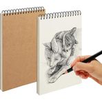 Limmy Eskiz Defteri A5 Boyutunda 160 gr Üstten Telli Karakalem Sketch Book 25 Yaprak - 1 Adet