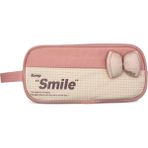 Limmy Kalem Kutusu Fiyonk Smile Geniş Kapasiteli Iki Bölmeli Kalemlik - Pembe