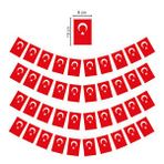 Limmy Küçük Ipli Türk Bayrağı Kağıt İpli Bayrak - 1 Adet