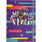 Limmy Lastikli Defter A5 Not Defteri Tarihsiz Ajanda - Peace
