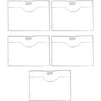 Limmy Pvc Yaka Kartlığı Yaka Kartı Kılıfı Kart Koruyucu 9,5x7 cm - 5 Adet