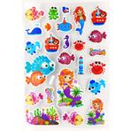 Limmy Sticker Kabartmalı A4 Boyutunda Stiker Defter, Planlayıcı Etiket (Lim010) - Sevimli Balıklar