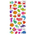 Limmy Sticker Kabartmalı Stiker Defter, Planlayıcı Etiket (Ldg027)-17x9 cm- Balıklar