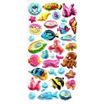Limmy Sticker Kabartmalı Stiker Defter, Planlayıcı Etiket (limlra-036) - 17X9 cm - Balıklar