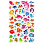 Limmy Sticker Kabartmalı Stiker Defter, Planlayıcı Etiket (lxk-011) - 22X14 cm - Sevimli Balıklar