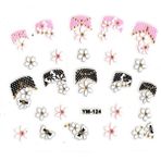 Limmy Tırnak Sticker, Tırnak Süsleme, Nail Art Kurdele Çiçek - 6 x 5 cm
