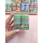 Limmy Vintage Washi Tape Bant Baskılı Yapışkanlı Maskeleme Kağıdı 45F Desenli Bant 10'lu - Yeşil Tarihi Bina