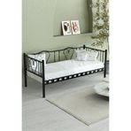 Limni Home Brono Metal Divan, Karyola, Kalp Desenli