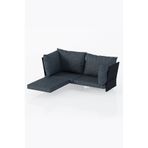 Limni Home Mini Multilounge Bahçe Balkon Mobilyası Kumaş Seti, Siyah