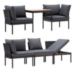 Limni Home Mini Multilounge Bahçe Balkon mobilyasi, Şezlong