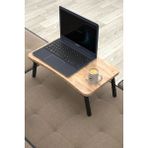 Limnizza Laptop Sehpası Seyyar Kahvaltı Masası Katlanır Çalışma Sehpası Atlantik Çam - 59 x 35 cm