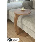 Limnizza Tekerlekli Yuvarlak C Sehpa Koltuk Yanı Laptop Masası Modern Zigon Yan Sehpa Salon Ofis