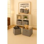 limocca home textile Katlanır Saklama Kutusu 2'Li SET Organizer, Dolap İçi Çamaşır, Çocuk Odası Oyuncak Düzenleyici