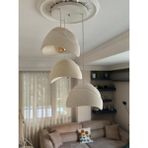 Limon 3D Design Limon 3Design 3 LüSarkıt Antrasit Avize Rustik E27 Modern Avize Bohem Beton Görünüm (E27 Ampul Dahildir.) - Beyaz