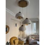 Limon 3D Desing 3 Lü Sarkıt Avize Rustik E27 Modern Avize Bohem Beton Görünüm (3 Renk E27 Ampul Dahil) - Bronz