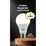 Limon 3D Desing 9 Watt E27 Duylu Led Ampül 6500K (Beyaz Işık)