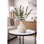 Limon 3D Desing Burgu Beton Görünümlü Vazo | Modern Salon & Yatak Odası Dekorasyonu | Şık Ev Aksesuarı - 14 cm