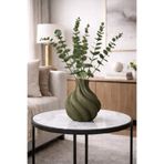 Limon 3D Desing Burgu Beton Görünümlü Vazo | Modern Salon & Yatak Odası Dekorasyonu | Şık Ev Aksesuarı