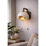 Limon 3D Desing Modern Beton Görünümlü Dekoratif Duvar Apliği | Salon Yatak Odası Zincir Anahtarlı Aydınlatma | E27 ıst-1001-e